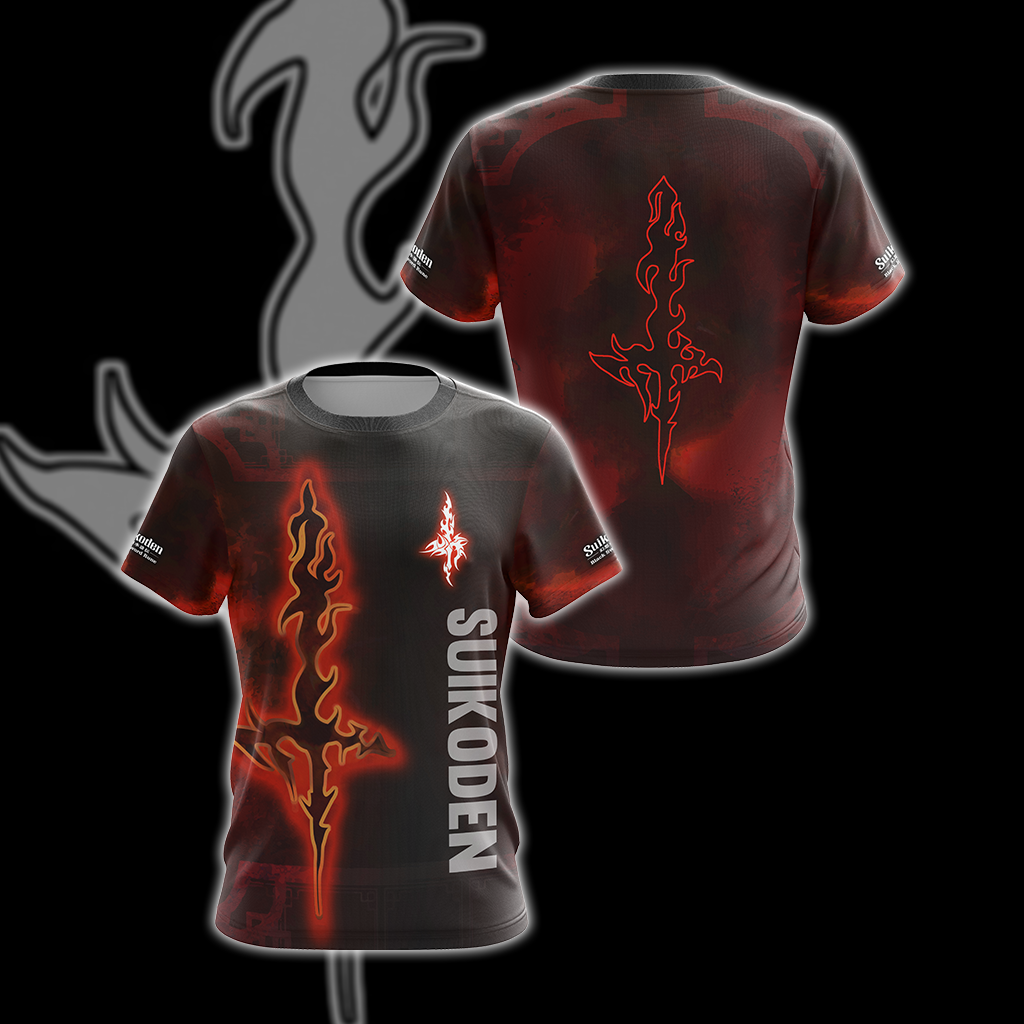 Suikoden Black Sword Rune Unisex 3D T-shirt T-shirt