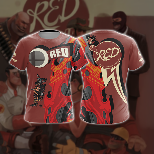 Team Fortress 2 - RED Unisex 3D T-shirt T-shirt