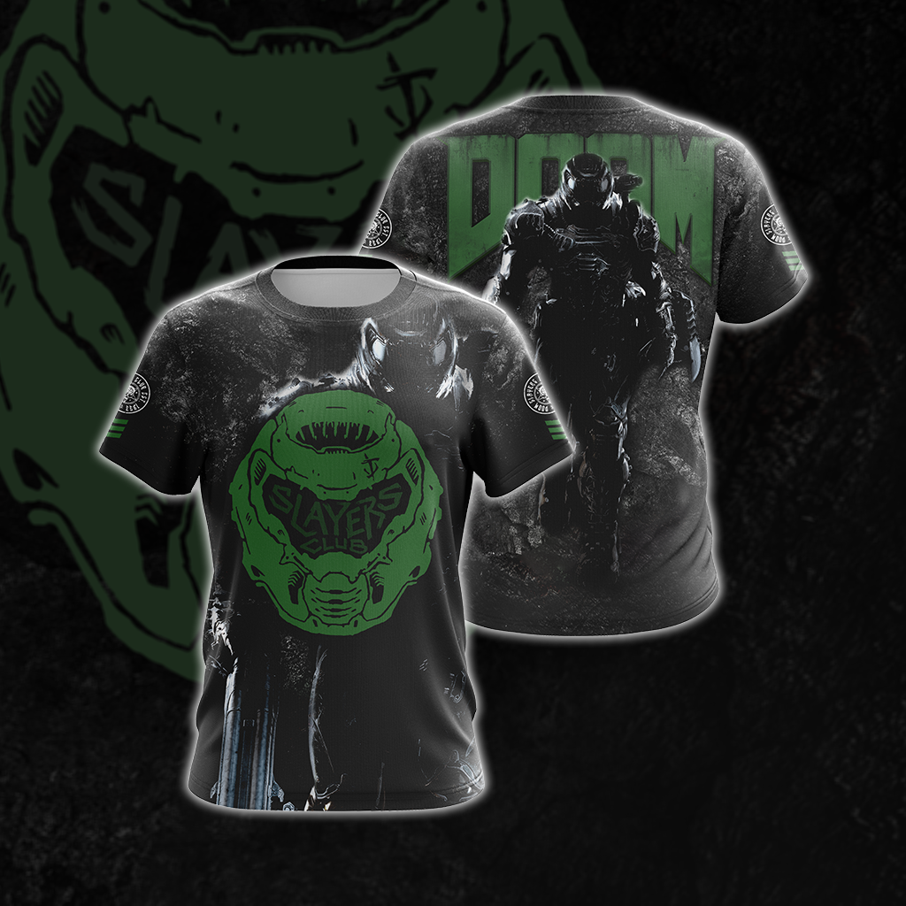 Doom - Slayers Club Unisex 3D T-shirt