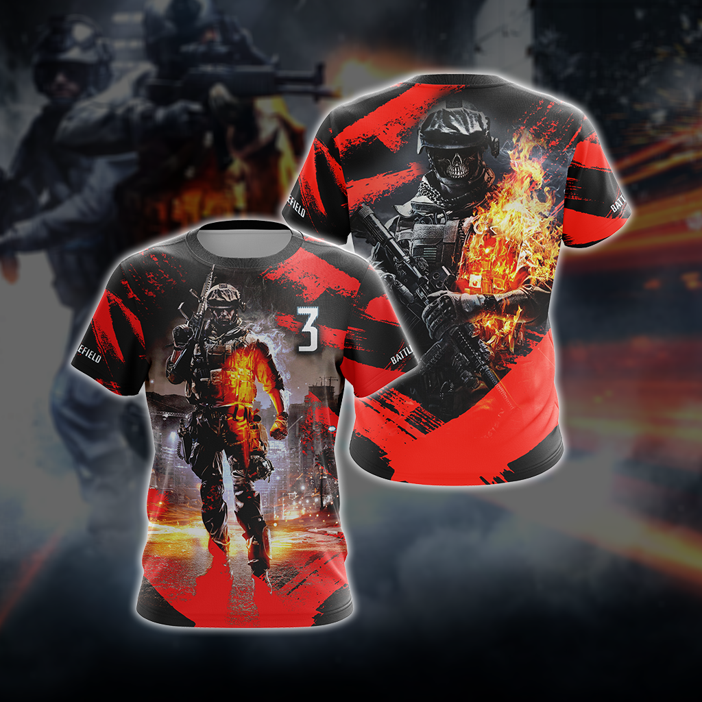 Battlefield 3 Unisex 3D T-shirt