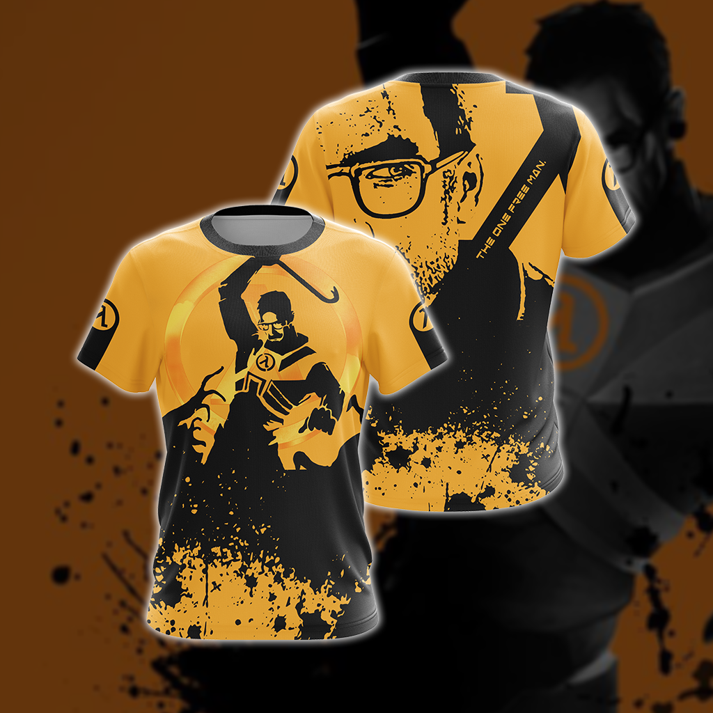 Half-Life - The One Free Man Unisex 3D T-shirt T-shirt