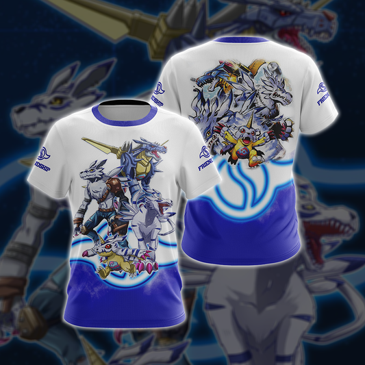 Digimon Gabumon Evolution Unisex 3D T-shirt T-shirt