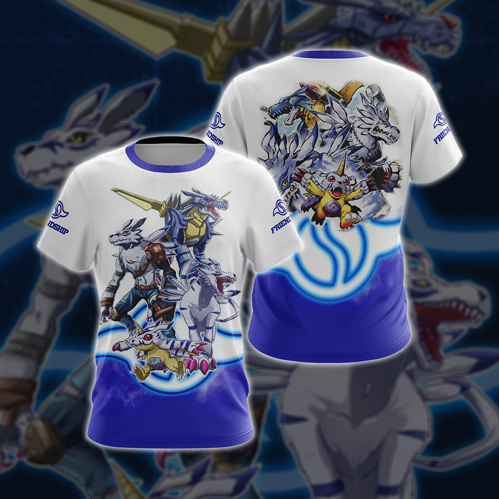 Digimon Gabumon Evaluation Unisex 3D T-shirt