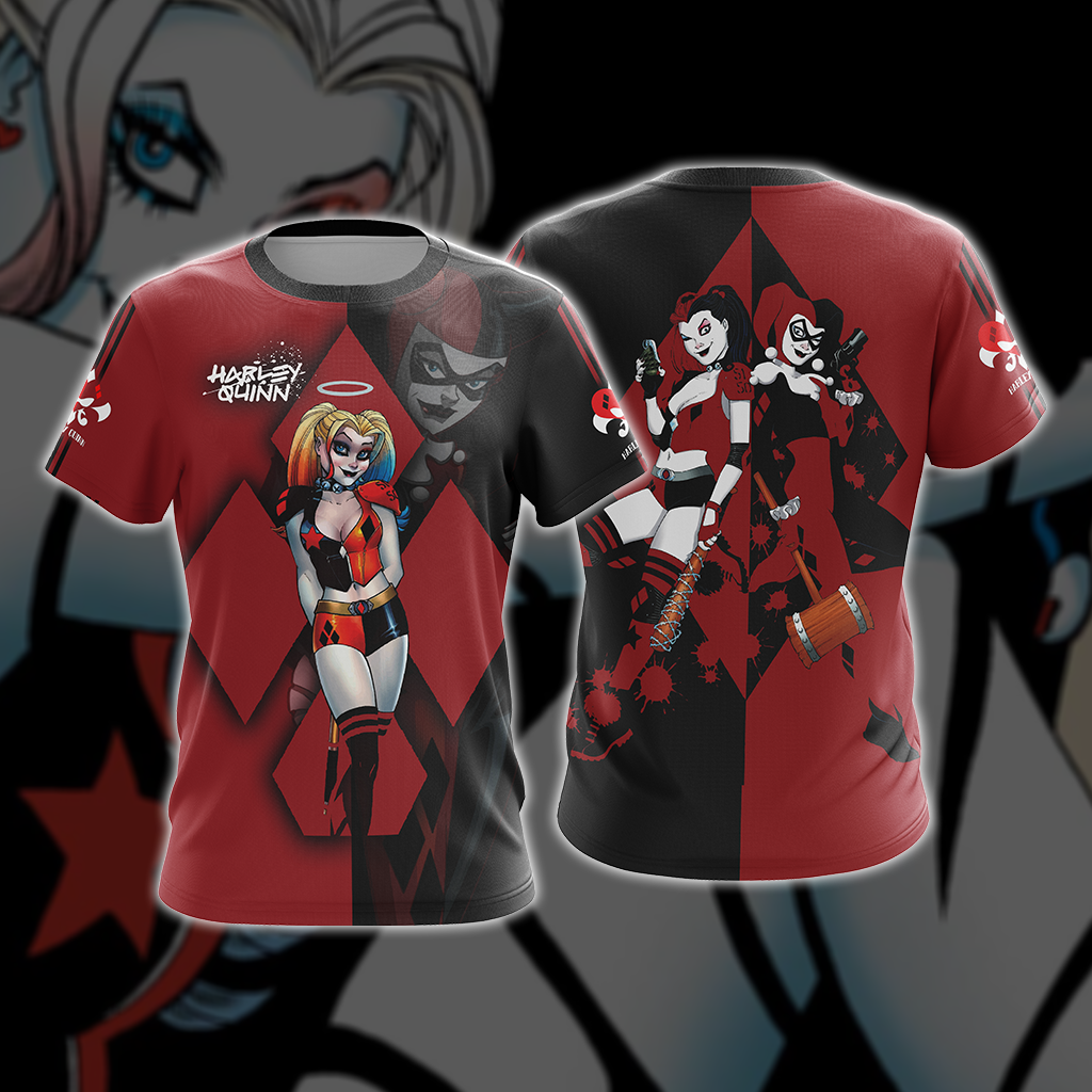 Harley Quinn - Old And New Style Unisex 3D T-shirt