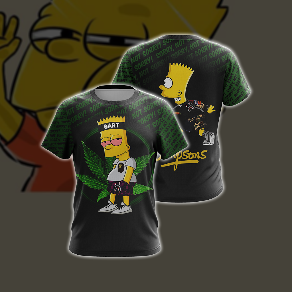 Bart The Simpsons Unisex 3D T-shirt