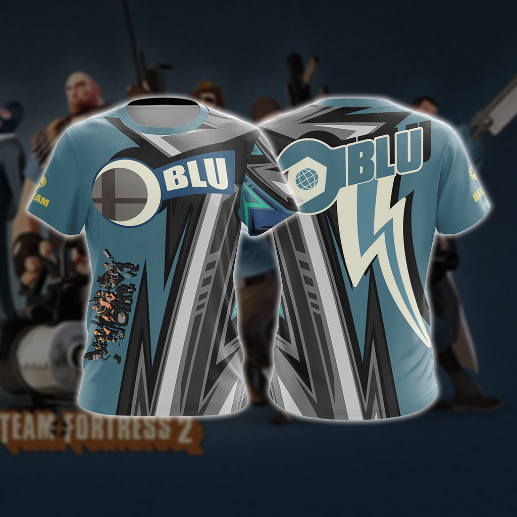 Team Fortress 2 - BLU Unisex 3D T-shirt T-shirt
