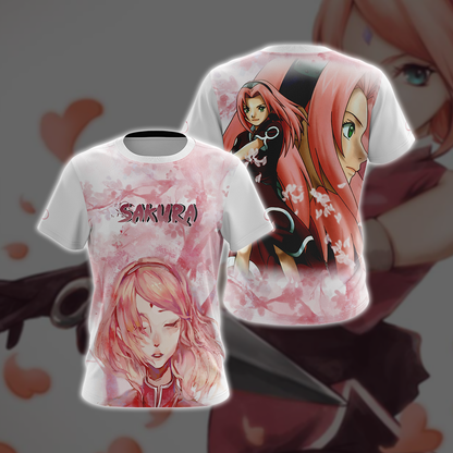 Naruto - Sakura Haruno New Unisex 3D T-shirt T-shirt