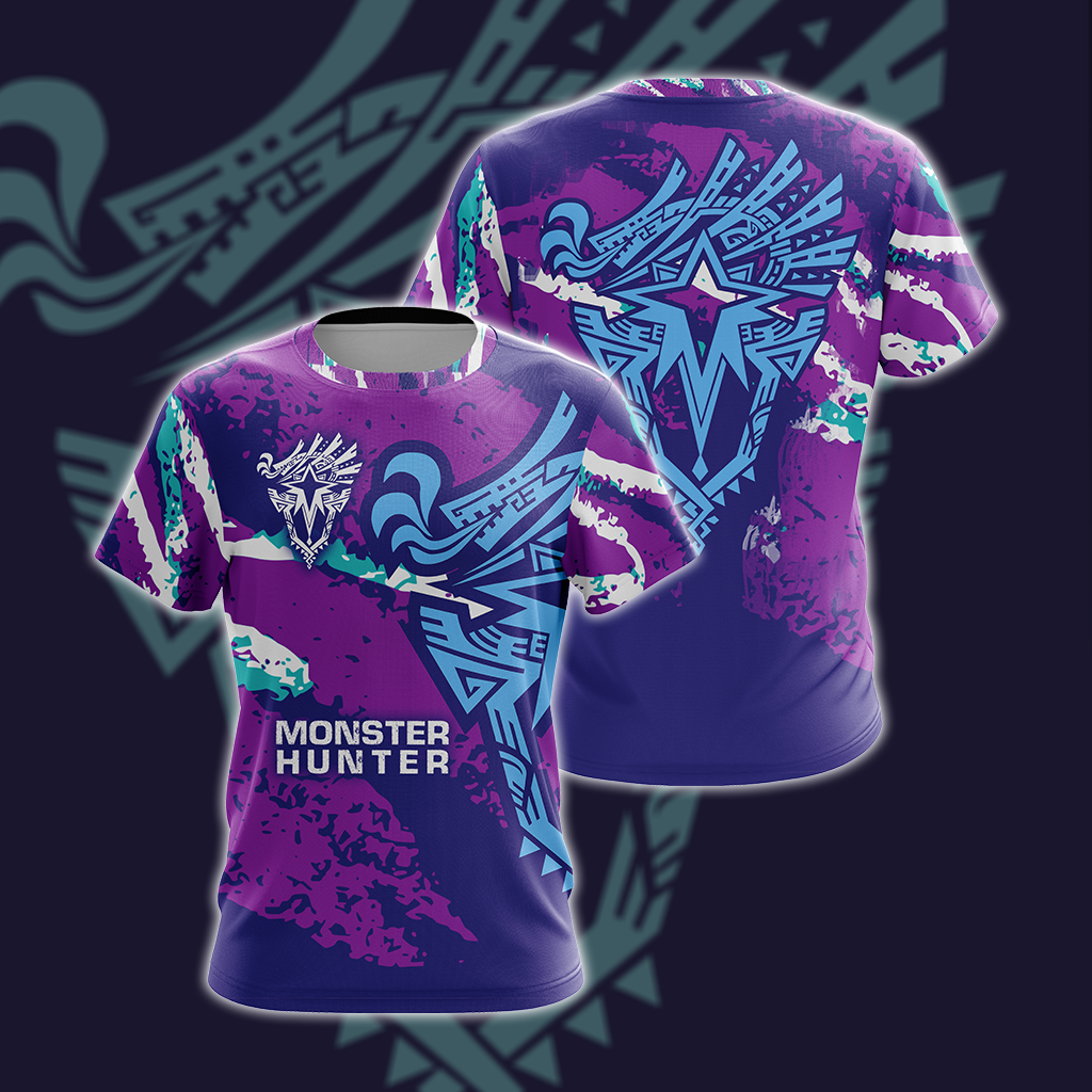 Monster Hunter World Iceborne - Logo Unisex 3D T-shirt T-shirt