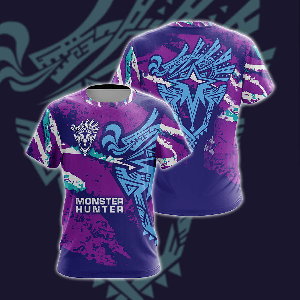 Monster Hunter World Iceborne - Logo Unisex 3D T-shirt