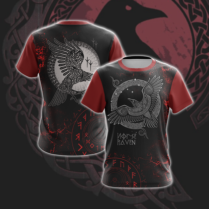 Norse Raven Unisex 3D T-shirt T-shirt