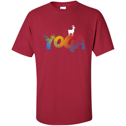Love Goat Yoga T-shirt Yoga T-shirt Cardinal