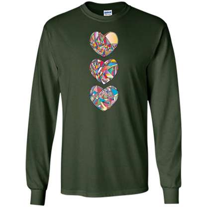 Hearts T-shirt Forest Green