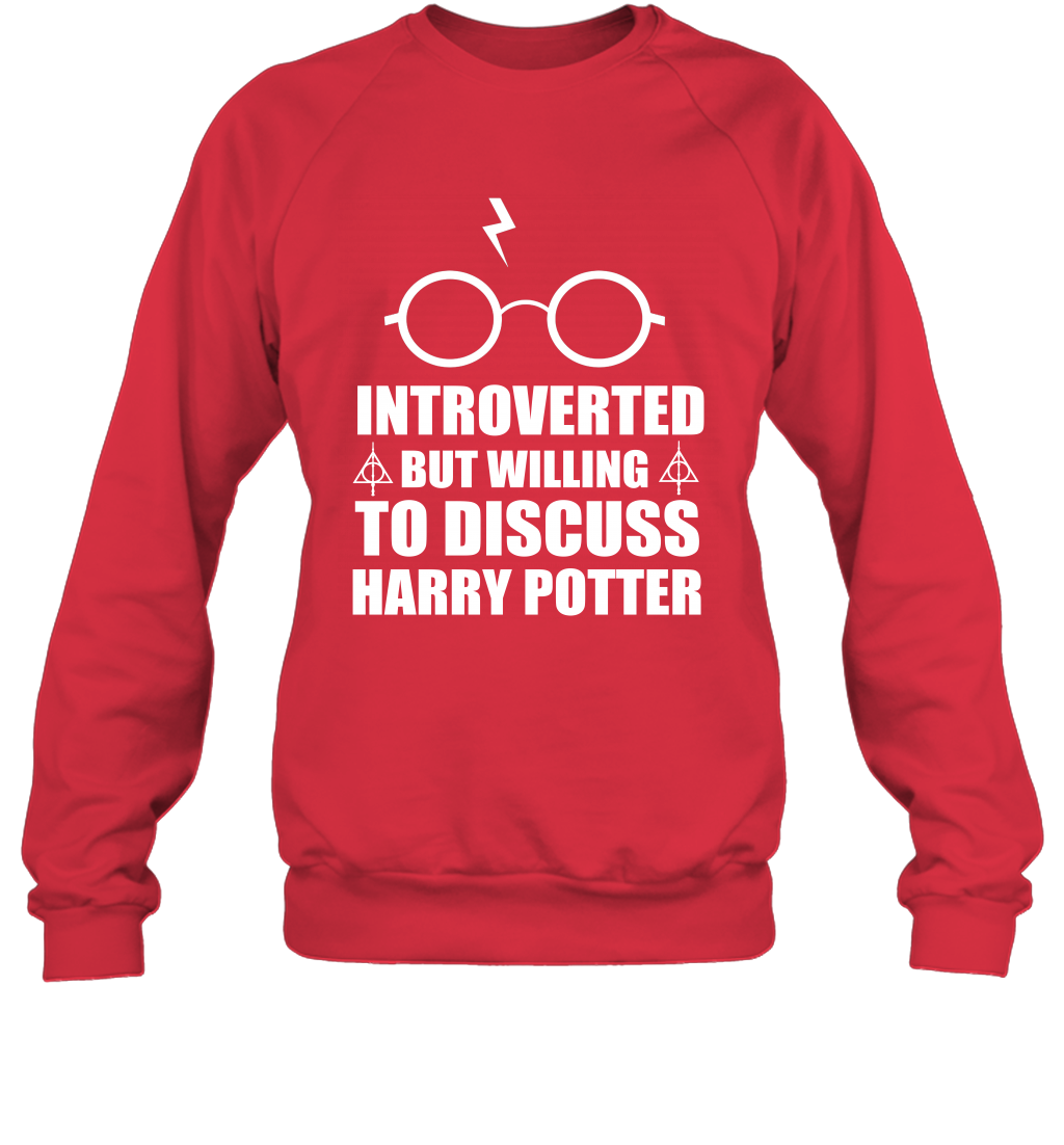 Introverted But Willing To Discuss Harry Potter Sweatshirt Sweatshirt Red