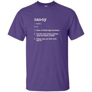 Nanny Definition T-shirt Funny Cool Present Gift T-shirt