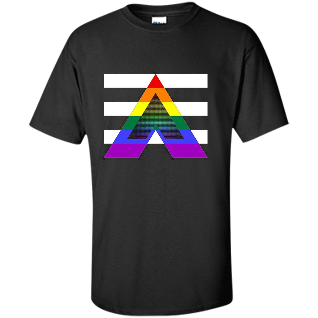 LGBT Pride Straight Ally Pride Flag T-Shirt Black