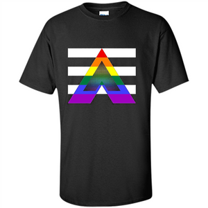 LGBT Pride Straight Ally Pride Flag T-Shirt