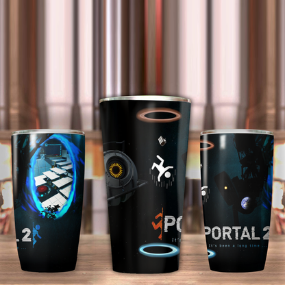 Portal 2 Video Game Insulated Stainless Steel Tumbler 20oz / 30oz