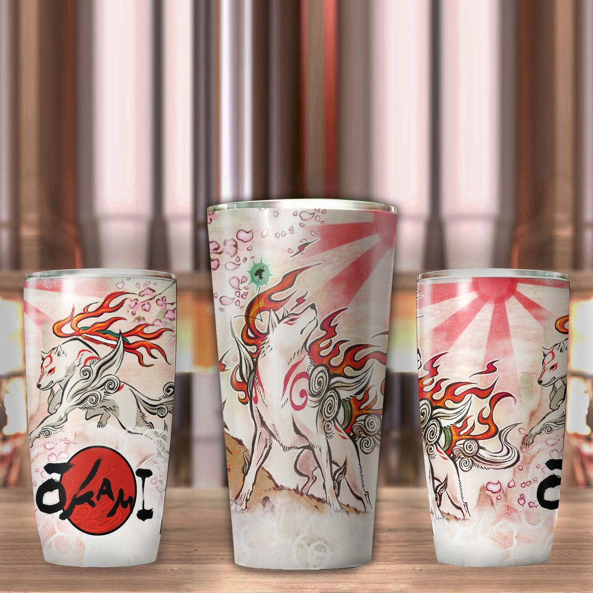 Okami Video Game Insulated Stainless Steel Tumbler 20oz / 30oz