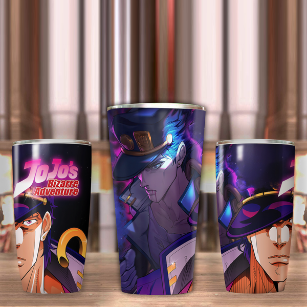 Handcrafted JoJo's Bizarre Adventure Inspired Anime on Manga Pages 20oz  Stainless Steel Tumbler 