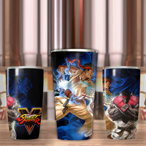 Street Fighter Video Game Insulated Stainless Steel Tumbler 20oz / 30oz   