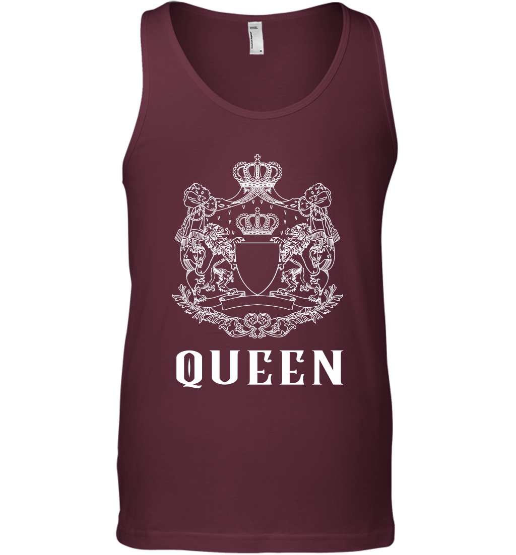 Queen Shirt Tank Top Tank Top Maroon