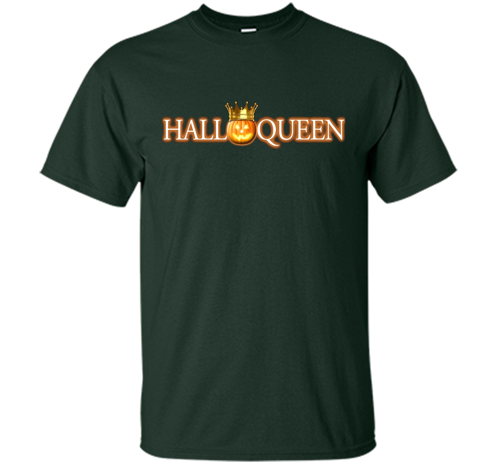 Halloween T-Shirt Halloween Pumpkin Queen T-shirt Forest Green