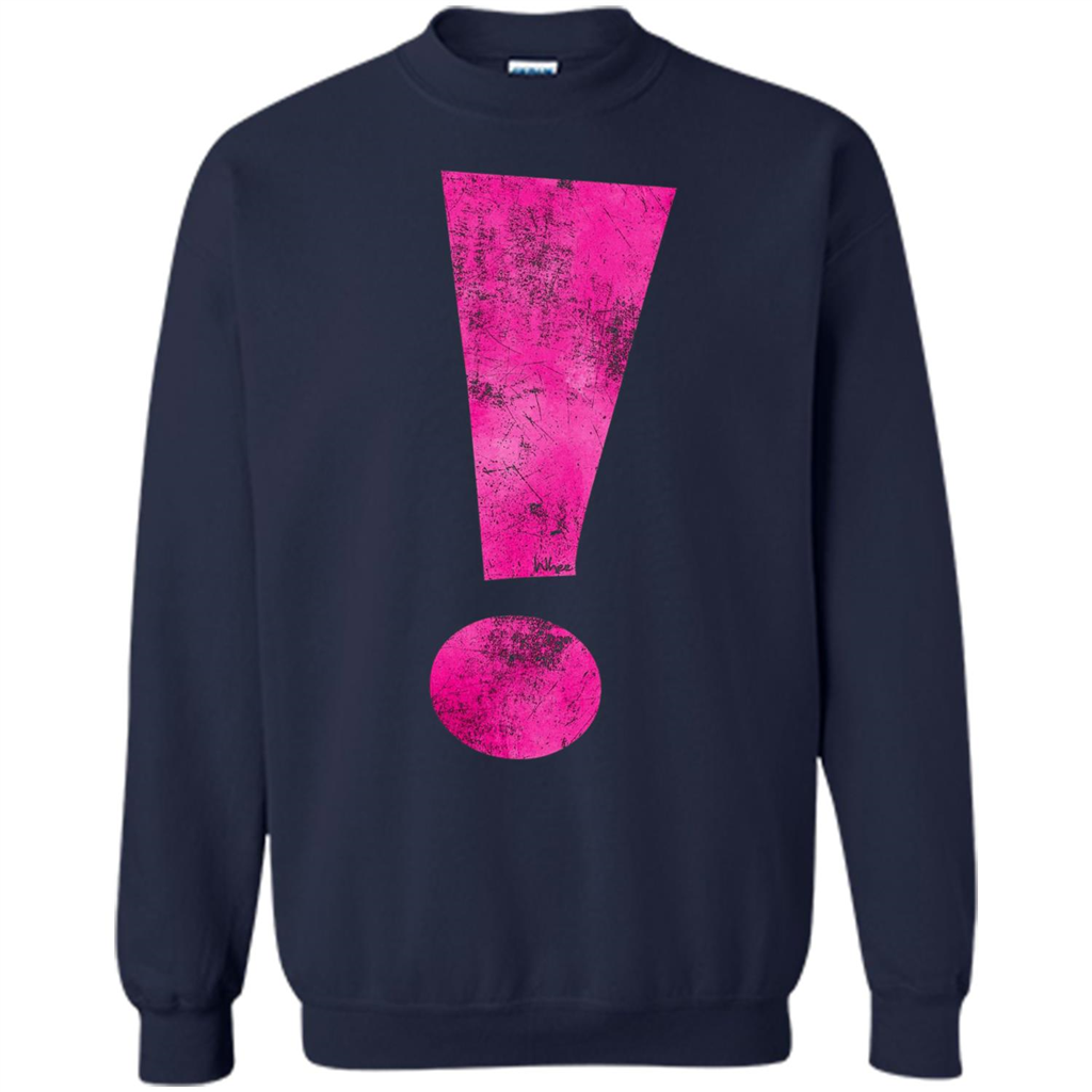 Exclamation Point Graphic T-shirt Navy