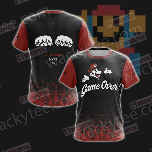 Mario Game Over Unisex 3D T-shirt T-shirt
