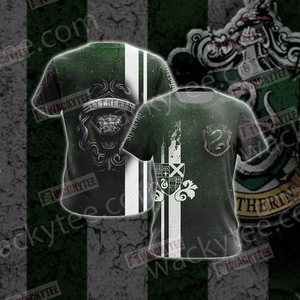 Slytherin House Harry Potter New Look Unisex 3D T-shirt