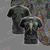 Hipster Elephant Unisex 3D T-shirt