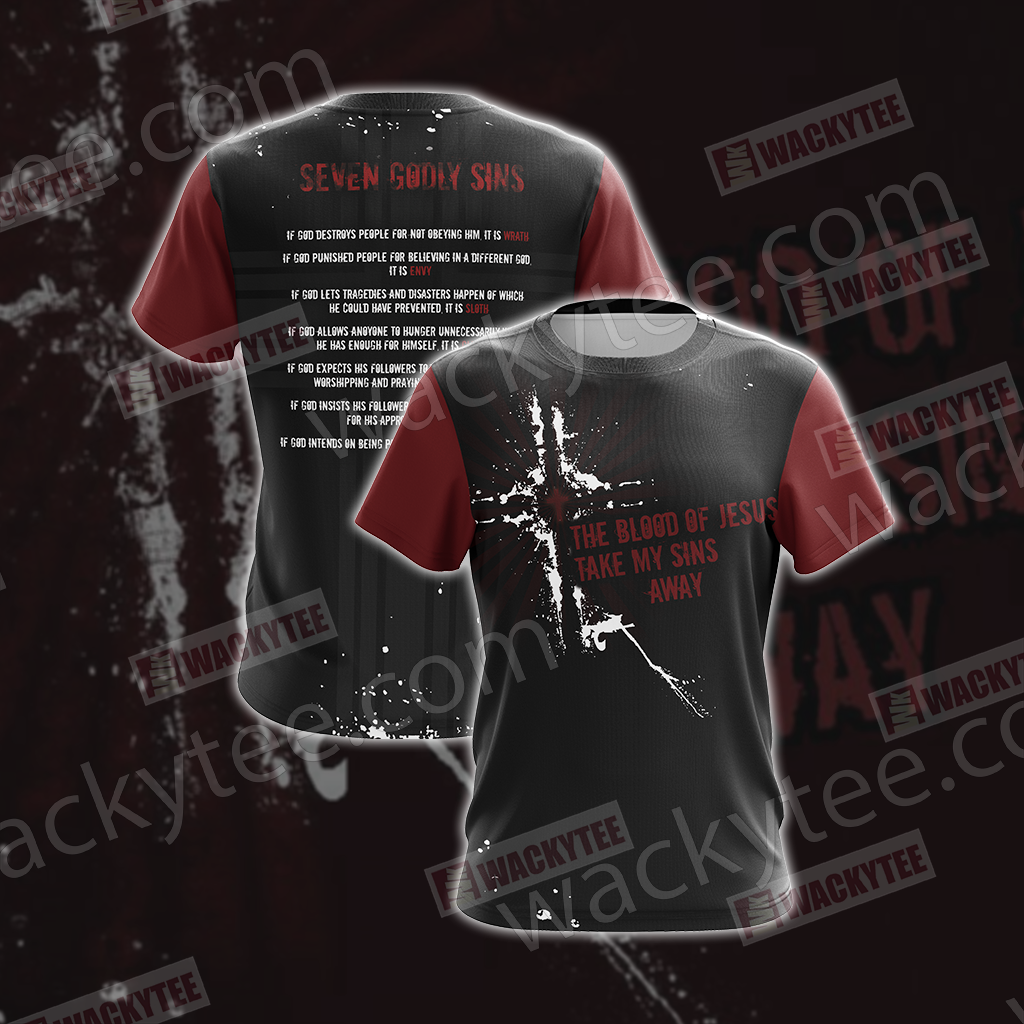 Christian - Seven Godly Sins Unisex 3D T-shirt