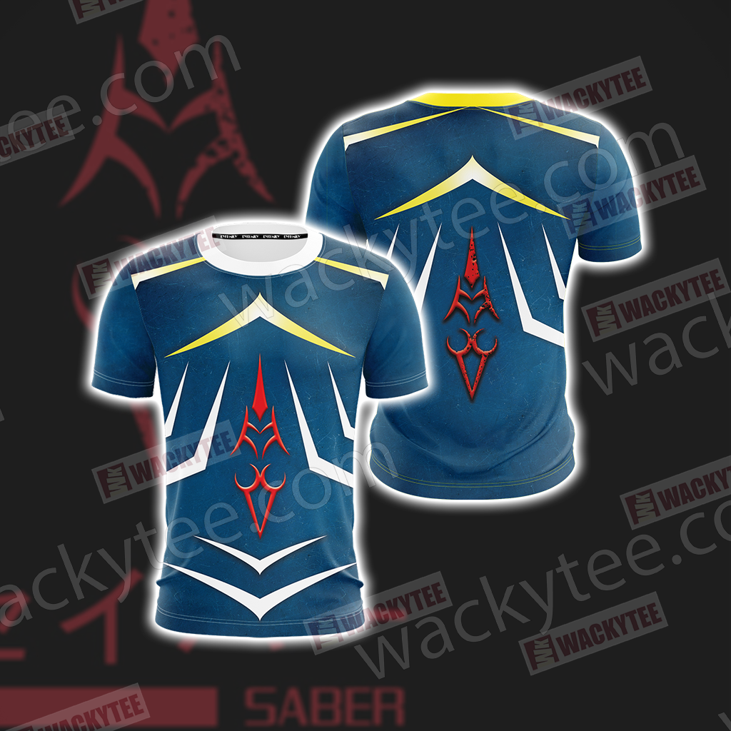 Fate/ Stay Night - Saber symbol Unisex 3D T-shirt T-shirt