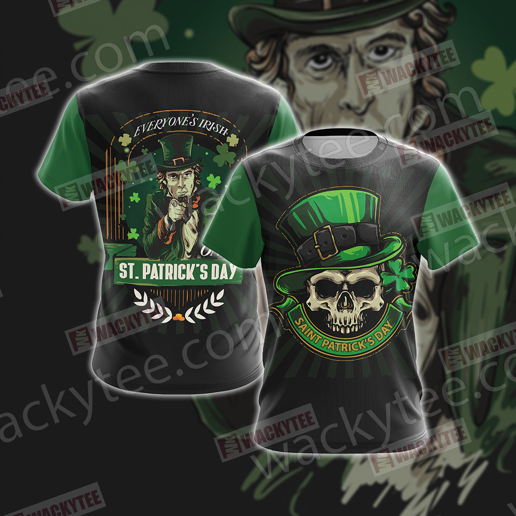 Everyone's Irish Saint Patricks Day Unisex 3D T-shirt