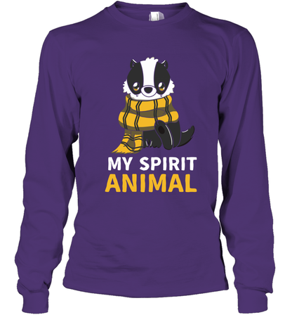 Hufflepuff - My Spirit Animal Harry Potter Long Sleeve T-Shirt Long Sleeve T-Shirt Purple