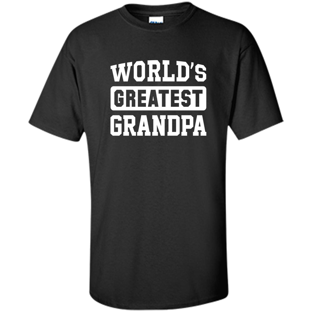 Men's World's Greatest Grandpa T-shirt Black