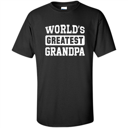 Men's World's Greatest Grandpa T-shirt Black