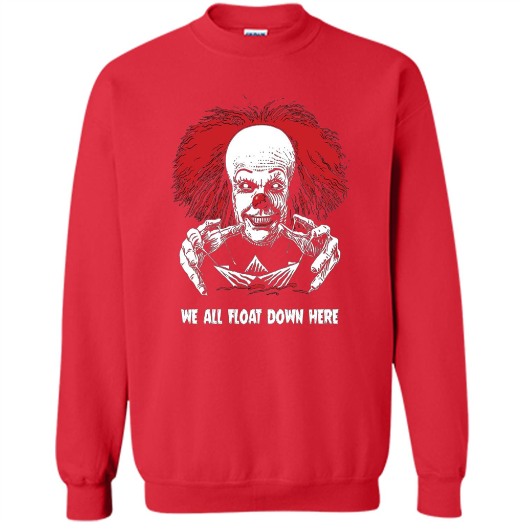 Red Balloon We All Float Down Here T-shirt Horror Halloween T-shirt Red