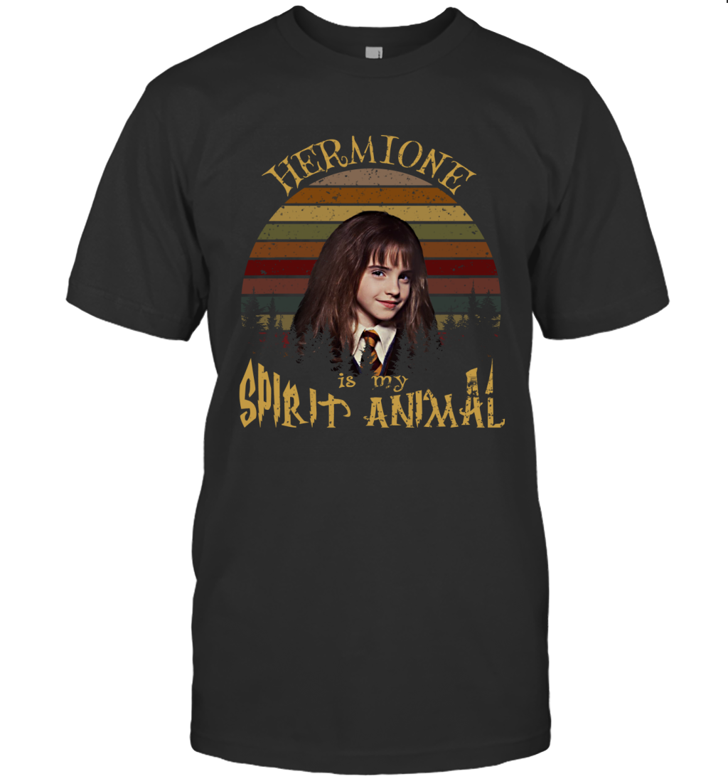 Hermione Is My Spirit Animal Harry Potter Fan T-shirt T-Shirt Black