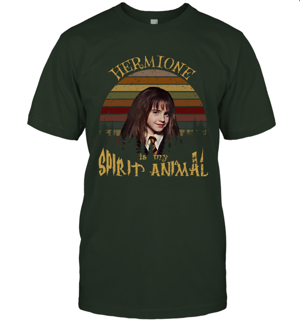 Hermione Is My Spirit Animal Harry Potter Fan T-shirt T-Shirt Forest Green