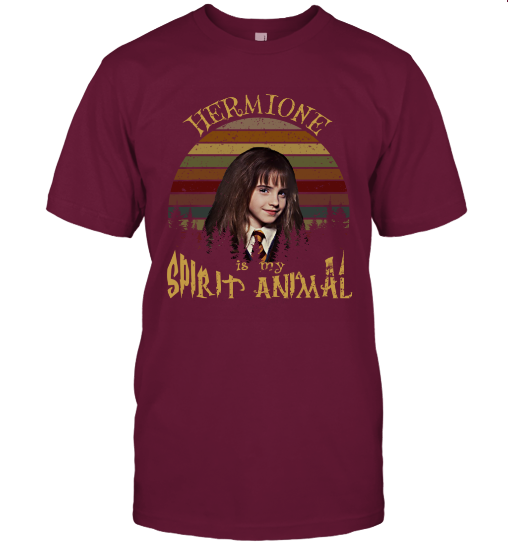 Hermione Is My Spirit Animal Harry Potter Fan T-shirt T-Shirt Maroon