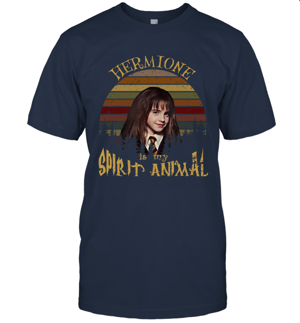 Hermione Is My Spirit Animal Harry Potter Fan T-shirt T-Shirt Navy
