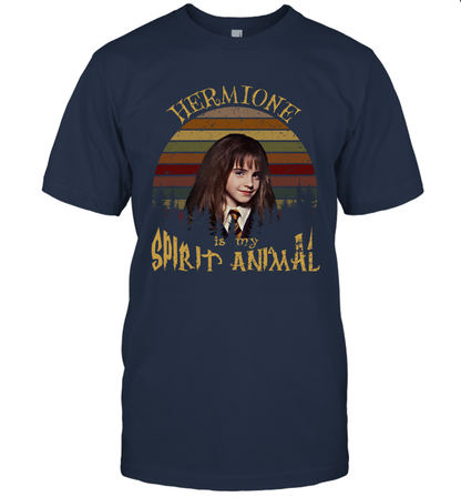 Hermione Is My Spirit Animal Harry Potter Fan T-shirt T-Shirt Navy