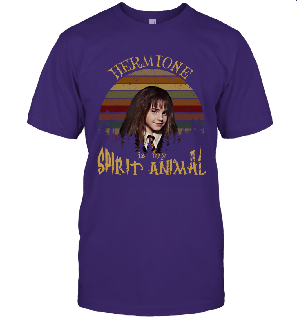 Hermione Is My Spirit Animal Harry Potter Fan T-shirt T-Shirt Purple
