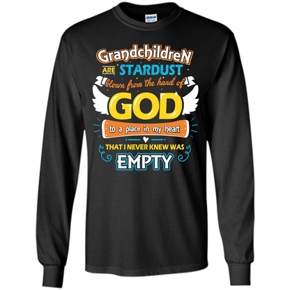 Grandchildren Are Stardust From The Hands Of God T-shirt Black