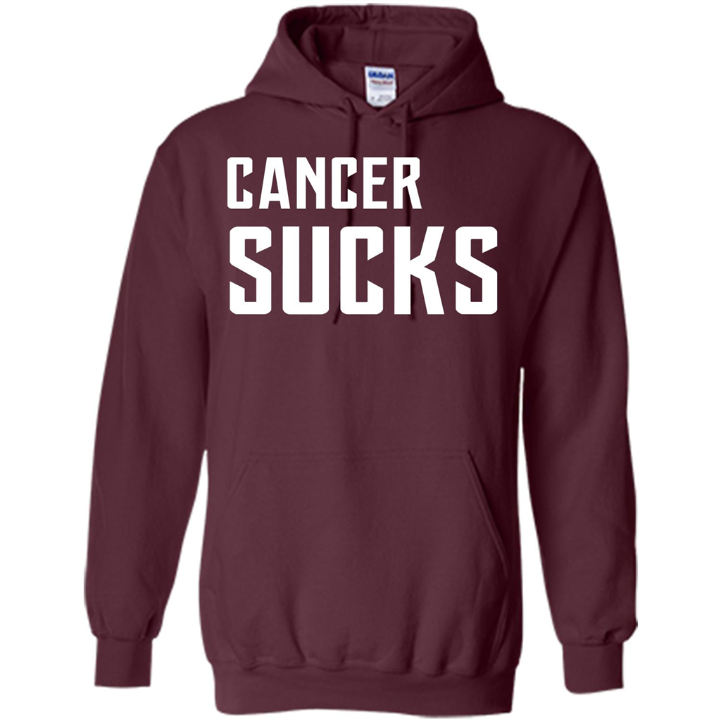 Cancer Sucks T-shirt Maroon