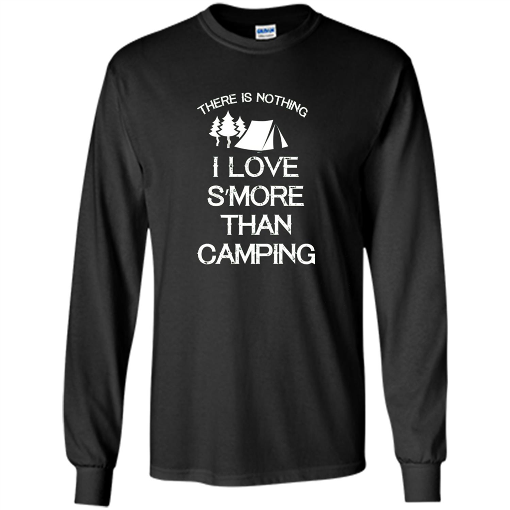 There is Nothing I Love S'more Than Camping T-shirt Black
