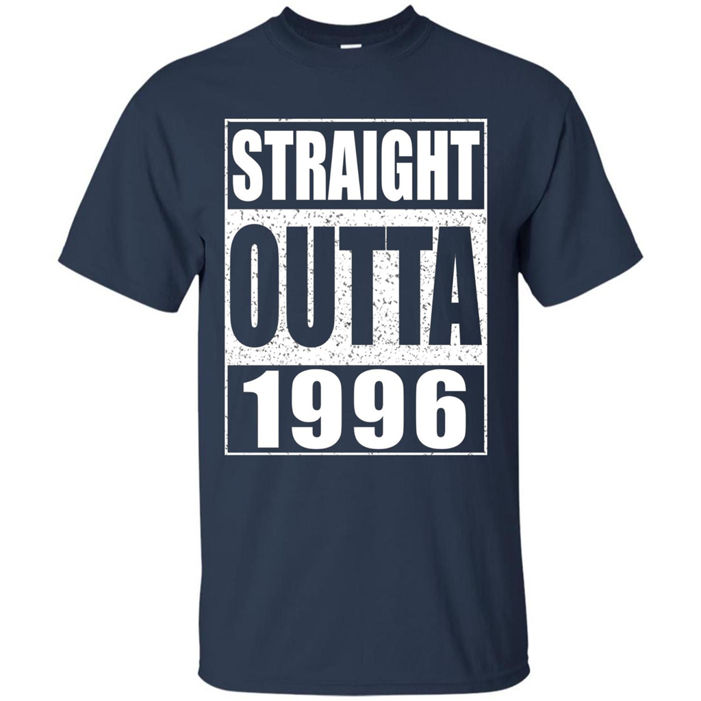 Straight Outta 1996 T-Shirt Born In 1996 Navy