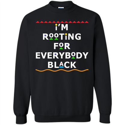 I'm Rooting For Everybody Black T-shirt Orange