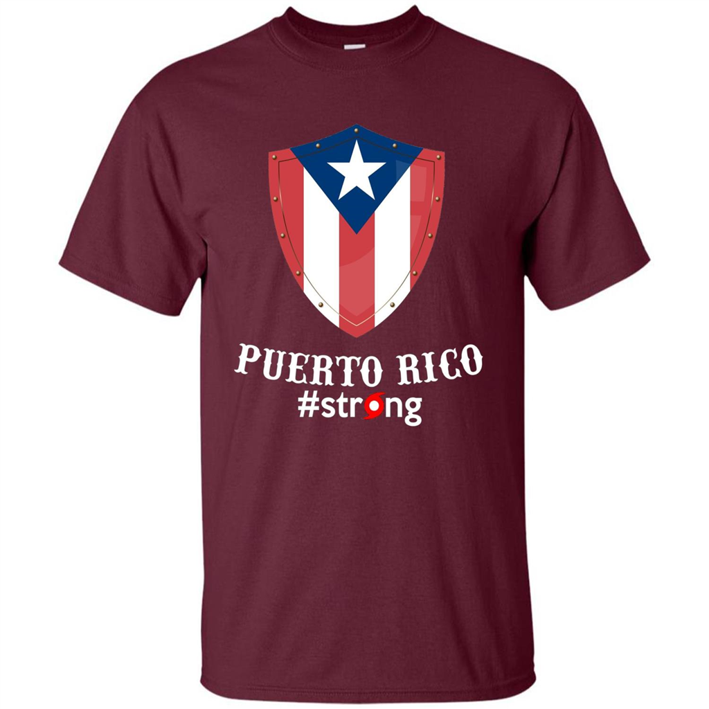 Puerto Rico Strong T-shirt Maroon