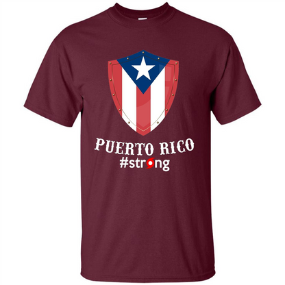 Puerto Rico Strong T-shirt Maroon